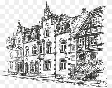 Building, House, Medieval Architecture, English Country House, Facade, Middle Ages, Mansion, Gothic Architecture, House, Medieval Architecture, English Country House png thumbnail